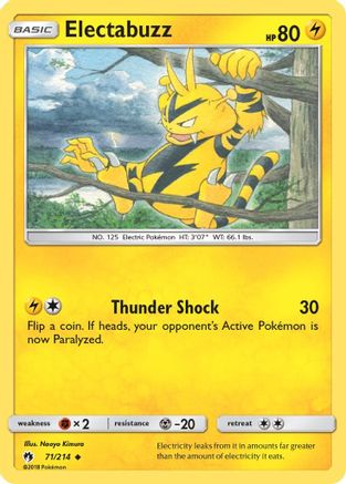 Electabuzz SM Lost Thunder - Uncommon