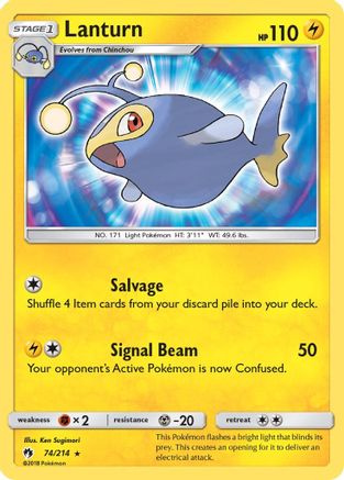 Lanturn SM Lost Thunder - Rare