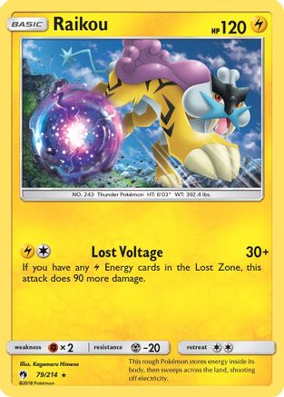 Raikou 079/214 SM Lost Thunder - Rare