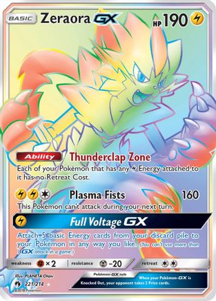 Zeraora GX (Secret) - Holofoil SM Lost Thunder - Secret Rare