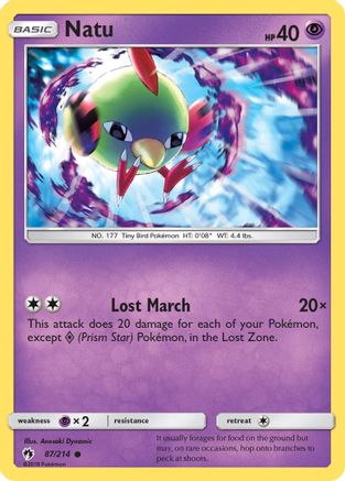 Natu 087 SM Lost Thunder - Common