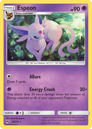 Espeon 089 SM Lost Thunder - Rare