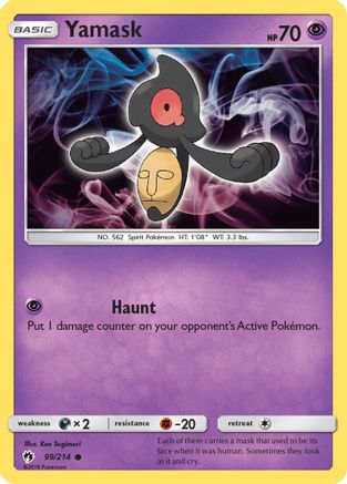 Yamask/214 - Reverse Holofoil SM Lost Thunder - Common