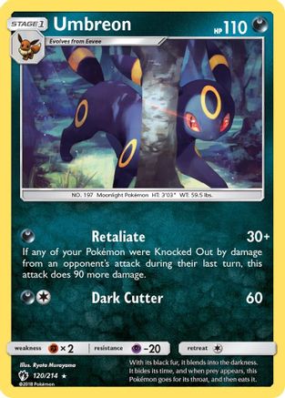 Umbreon 120 - Reverse Holofoil SM Lost Thunder - Rare