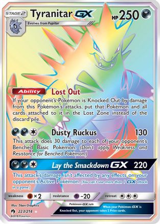 Tyranitar GX (Secret) - Holofoil SM Lost Thunder - Secret Rare