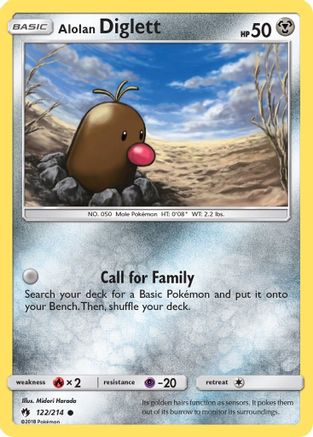 Alolan Diglett 122 SM Lost Thunder - Common