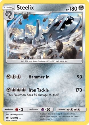 Steelix 125 SM Lost Thunder - Rare