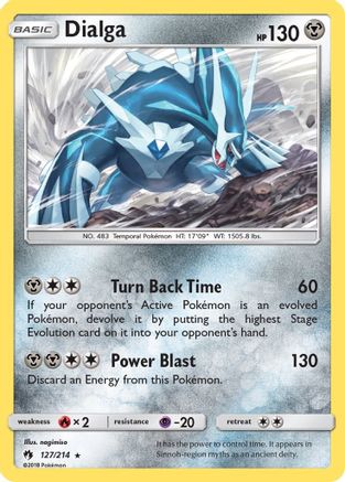 Dialga 127 - Reverse Holofoil SM Lost Thunder - Holo Rare