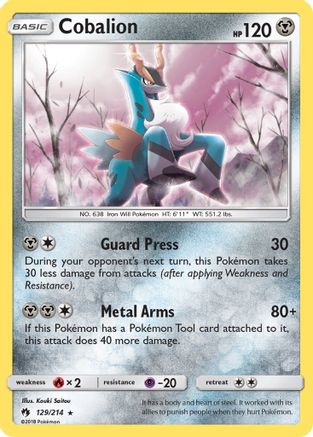 Cobalion - Reverse Holofoil SM Lost Thunder - Holo Rare
