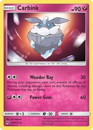 Carbink (143) (143) 143 - Reverse Holofoil SM Lost Thunder - Uncommon