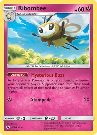 Ribombee 146/214 SM Lost Thunder - Rare