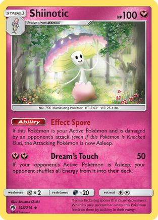 Shiinotic 148 - Reverse Holofoil SM Lost Thunder - Uncommon