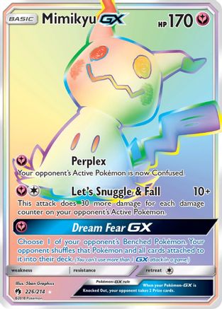 Mimikyu GX (Secret) - Holofoil SM Lost Thunder - Secret Rare