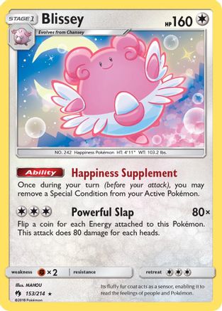 Blissey 153 - Holofoil SM Lost Thunder - Holo Rare