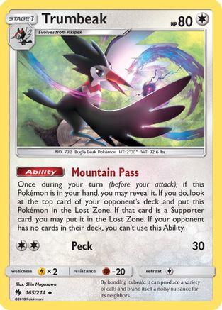 Trumbeak 165 SM Lost Thunder - Uncommon