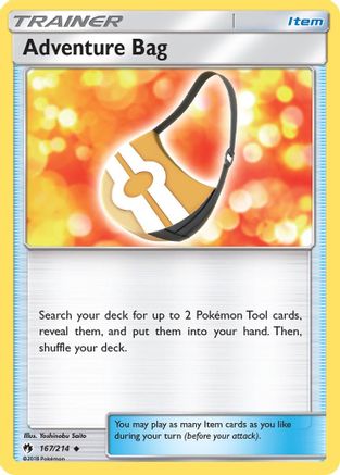 Adventure Bag 167 - Reverse Holofoil SM Lost Thunder - Uncommon