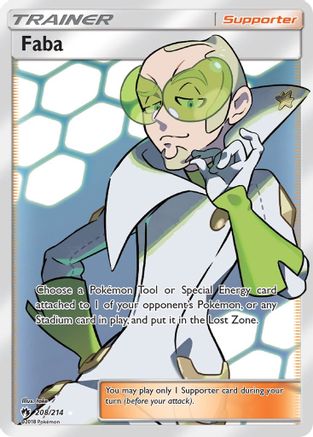 Faba (Full Art) - Holofoil SM Lost Thunder - Ultra Rare