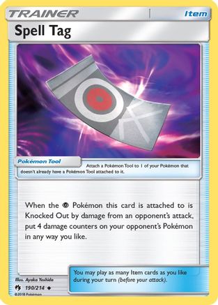 Spell Tag 190 SM Lost Thunder - Uncommon