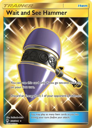Wait and See Hammer (Secret) - Holofoil SM Lost Thunder - Secret Rare
