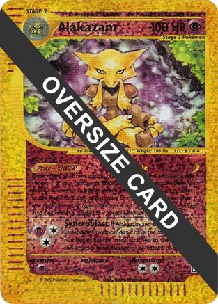 Alakazam - 1/12 (Box Topper)/12 - Reverse Holofoil Jumbo Cards - Promo