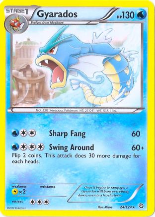 Gyarados - 24/124 (Cosmos Holo)/124 - Holofoil Blister Exclusives - Promo
