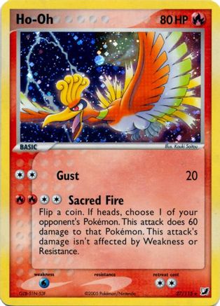 Ho-Oh - 27/115 (Cosmos Holo)/115 - Holofoil Deck Exclusives - Holo Rare