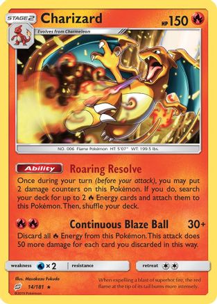 Charizard 014 SM Team Up - Rare