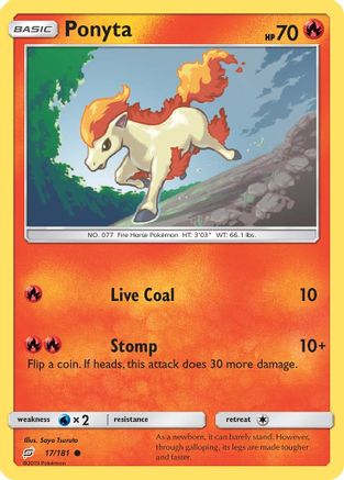 Ponyta 017 SM Team Up - Common