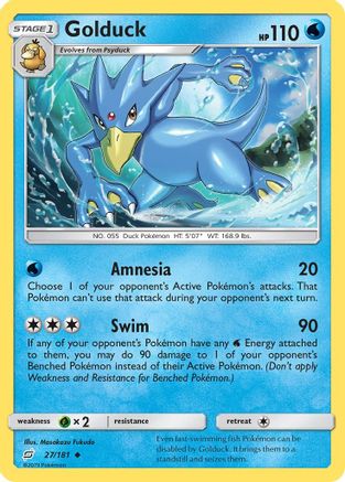 Golduck - Reverse Holofoil SM Team Up - Uncommon