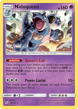 Nidoqueen 056 SM Team Up - Rare