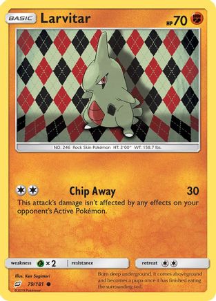 Larvitar 079 SM Team Up - Common