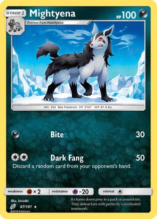 Mightyena 087 SM Team Up - Rare