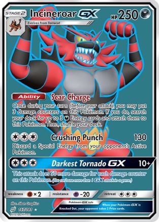 Incineroar GX (Full Art) - Holofoil SM Team Up - Ultra Rare