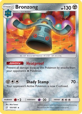 Bronzong - Reverse Holofoil SM Team Up - Rare