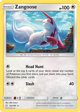 Zangoose/181 - Reverse Holofoil SM Team Up - Holo Rare