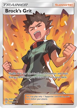Brock's Grit (Full Art) - Holofoil SM Team Up - Ultra Rare