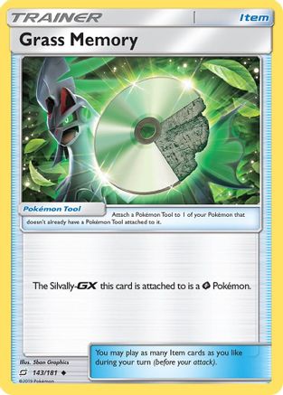 Grass Memory - Reverse Holofoil SM Team Up - Uncommon