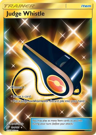 Judge Whistle (Secret) - Holofoil SM Team Up - Secret Rare