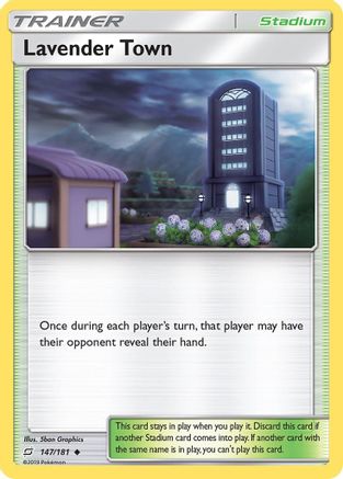Lavender Town - Reverse Holofoil SM Team Up - Uncommon
