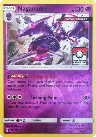 Naganadel (Pokemon League) 108/214 - Reverse Holofoil League & Championship Cards - Promo