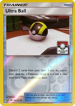 Ultra Ball (League Cup) 68a/073 - Reverse Holofoil League & Championship Cards - Promo