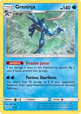 Greninja 009 - Holofoil Detective Pikachu - Holo Rare