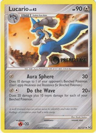 Lucario - 53/127 (Prerelease)/127 Diamond and Pearl Promos - Promo