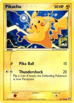 Pikachu (SDCC 2005) 060/106 Miscellaneous Cards & Products - Promo
