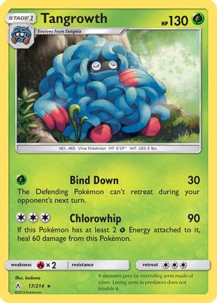 Tangrowth - Reverse Holofoil SM Unbroken Bonds - Rare