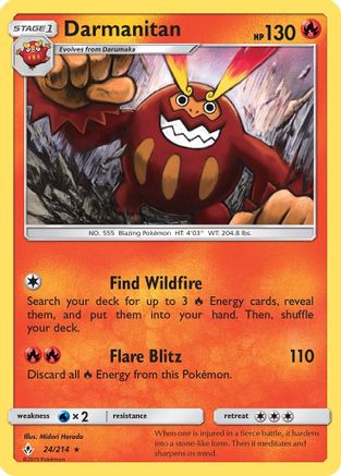 Darmanitan 024 SM Unbroken Bonds - Rare