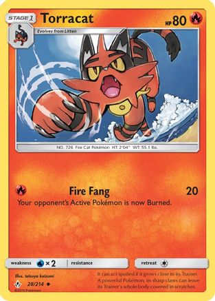 Torracat SM Unbroken Bonds - Uncommon