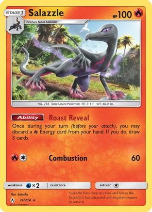 Salazzle 031 SM Unbroken Bonds - Rare