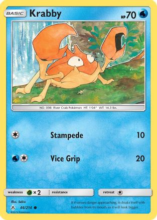 Krabby 046 SM Unbroken Bonds - Common