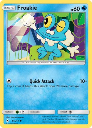 Froakie 051 - Reverse Holofoil SM Unbroken Bonds - Common